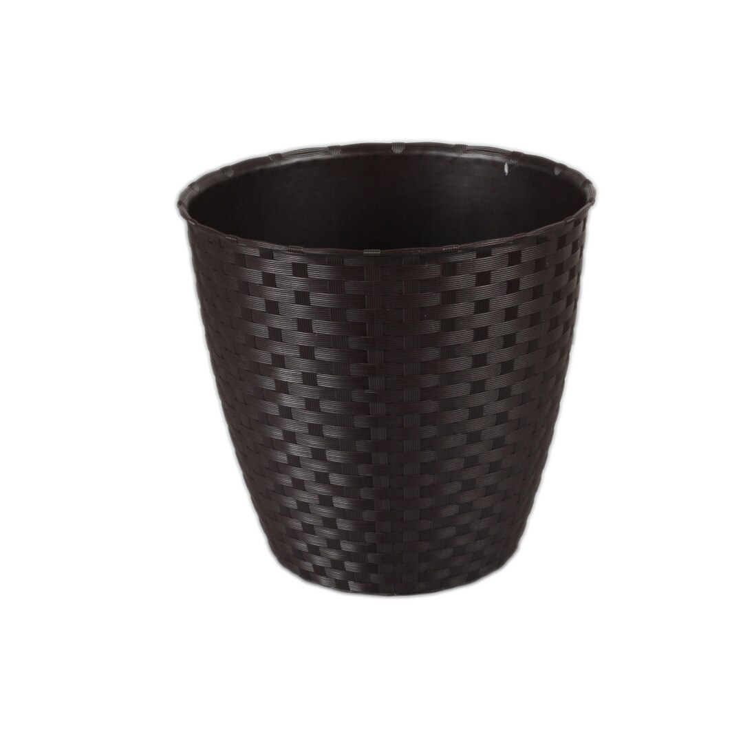 Ghiveci Natural Rattan Stefanplast, 19 cm, Moka