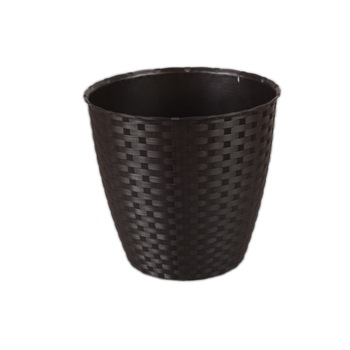 Ghiveci Natural Rattan Stefanplast, 19 cm, Moka Ghiveci Natural Rattan Stefanplast, 19 cm, Moka