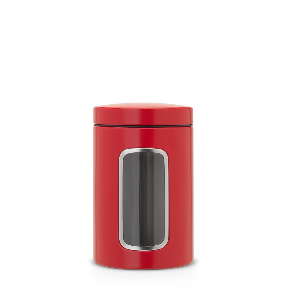 Recipient depozitare cu fereastra 1.4 l rosu, 11 x 17.4 cm Brabantia