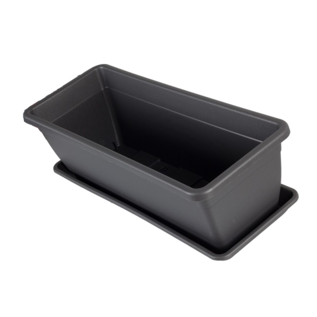 Geli Thermo Plastic Nora Soucoupe pour pot de fleurs carré Geli Thermo Plastic Nora Soucoupe pour pot de fleurs carré