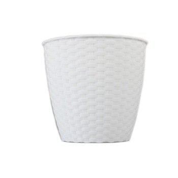 Ghiveci Natural Rattan Stefanplast, 29 cm, Alb Ghiveci Natural Rattan Stefanplast, 29 cm, Alb