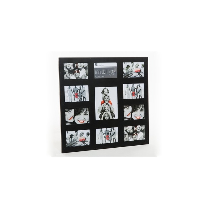 Cadru foto 11 poze, 55 x 53 x 1.3 cm lemn JJA