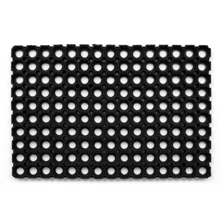 Covor Dywany Łuszczów, 60, Cauciuc, 60x80 cm, Negru