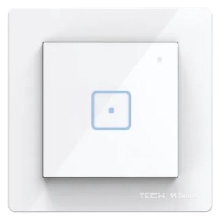 Egypólusú vezetékes kapcsoló TECH Sterowniki FS-01M, fehér