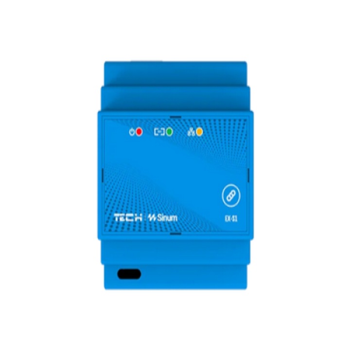 Extender wireless pe sina DIN, TECH Sterowniki, EX-S1 WG.23.0104, albastru