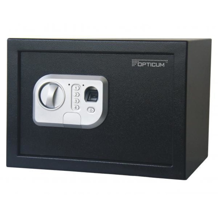 Seif biometric Opticum, negru/argintiu
