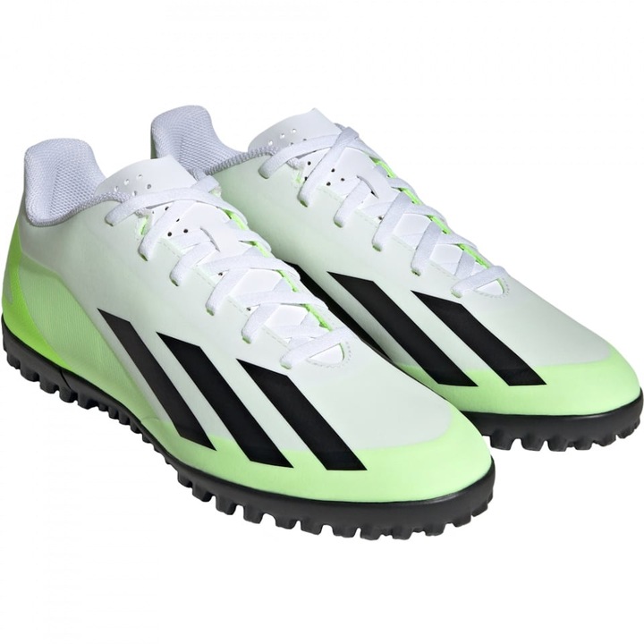 Pantofi sport Adidas X Crazyfast.4 pentru barbati, Alb/Verde neon