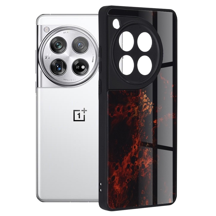 OnePlus 12 borítója – Techsuit Glaze Series – Red Nebula