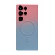 Husa gradient de protectie MagSafe tip bumper compatibila cu Samsung Galaxy S23 Ultra - Rose/Blue