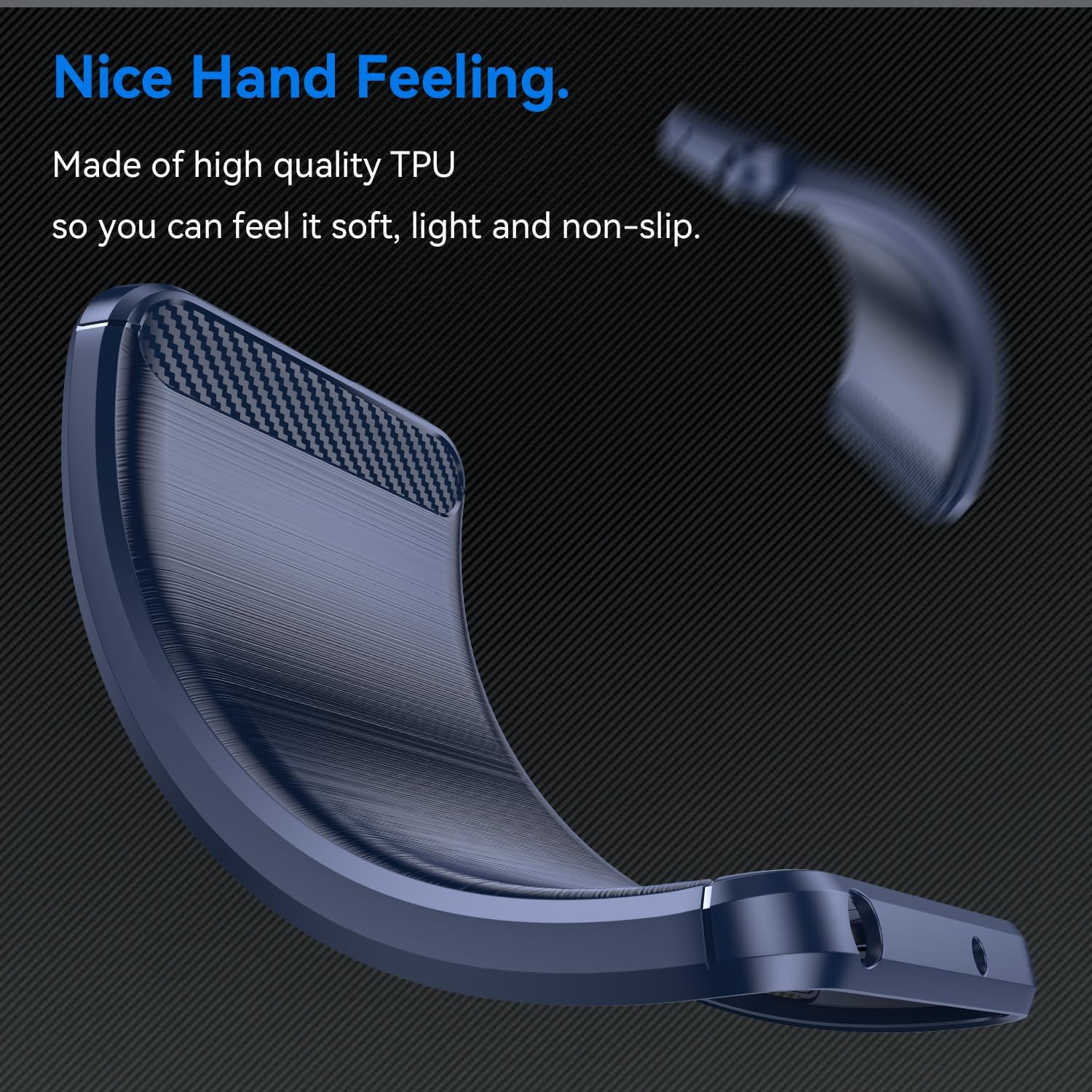 Husa pentru Motorola Edge 50 Pro Carbon Liquid Silicone navy blue