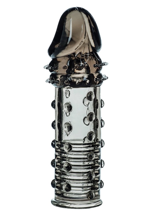 Дилдо CalExotics Apollo, текстуриран, 16 см, сив