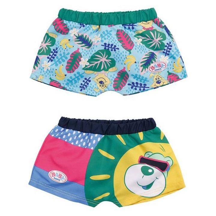 Set 2 costume de baie BABY born Holiday, pentru papusi 43cm, 19x19x1cm