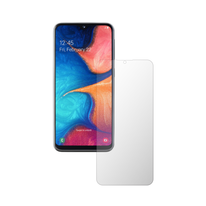 Set 2X Folie Protectie Ecran iSkinz pentru Samsung Galaxy A20e - Full Cut, Invisible Skinz HD, Siliconica Ultra-Clear cu Acoperire Totala, Adeziva si Flexibila