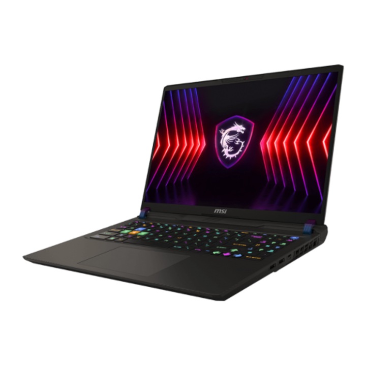 Laptop MSI Vector 16 HX, 16" QHD+, Intel® Core™ i9 13980HX pana la 5.6 GHz, 16 GB RAM DDR5 5600, 1 TB SSD, NVIDIA® GeForce® RTX 4080 12 GB, Windows 11 Home, Cosmos Grey DDR5