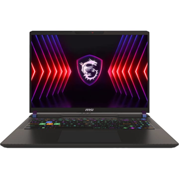 Laptop MSI Vector 16 HX, 16" QHD+, Intel® Core™ i9 13980HX pana la 5.6 GHz, 16 GB RAM DDR5 5600, 1 TB SSD, NVIDIA® GeForce® RTX 4080 12 GB, Windows 11 Home, Cosmos Grey DDR5