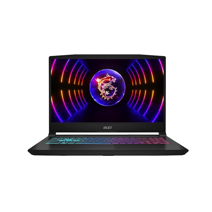 Laptop MSI Katana 17, 17,3" Full HD, Intel® Core™ i7 12650H 4,7 GHz-ig, 16 GB RAM DDR5 4800, 512 GB SSD, NVIDIA® GeForce® RTX 3050 4 GB, Free Dos, fekete DDR5
