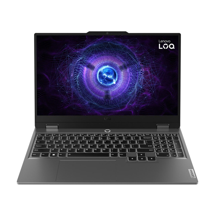Lenovo LOQ Laptop, 15,6" Full HD, Intel® Core™ i5 12450HX 4,4 GHz-ig, 16 GB RAM DDR5 4800, 1 TB SSD, NVIDIA® GeForce® RTX 4060 8 GB, Free Dos, Luna Grey DDR5