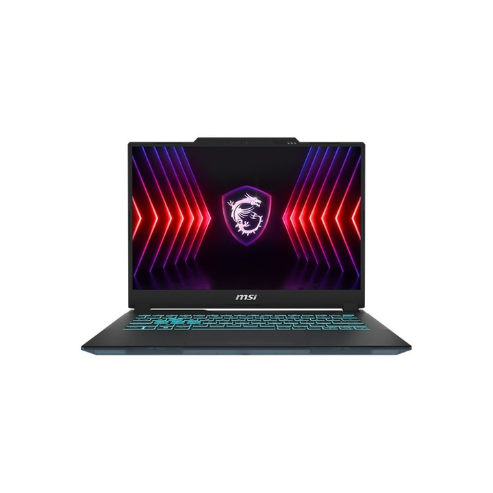 MSI Cyborg 14 Laptop, 14" Full HD+, Intel® Core™ i7 13620H 4,9 GHz-ig, 16 GB RAM DDR5 5200, 512 GB SSD, NVIDIA® GeForce® RTX 4060 8 GB, Free Dos, fekete