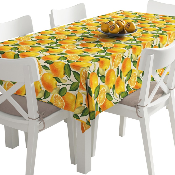 Abrosz, narancs, poliészter, téglalap, méret: 140 x 450 cm, TDX048/450
