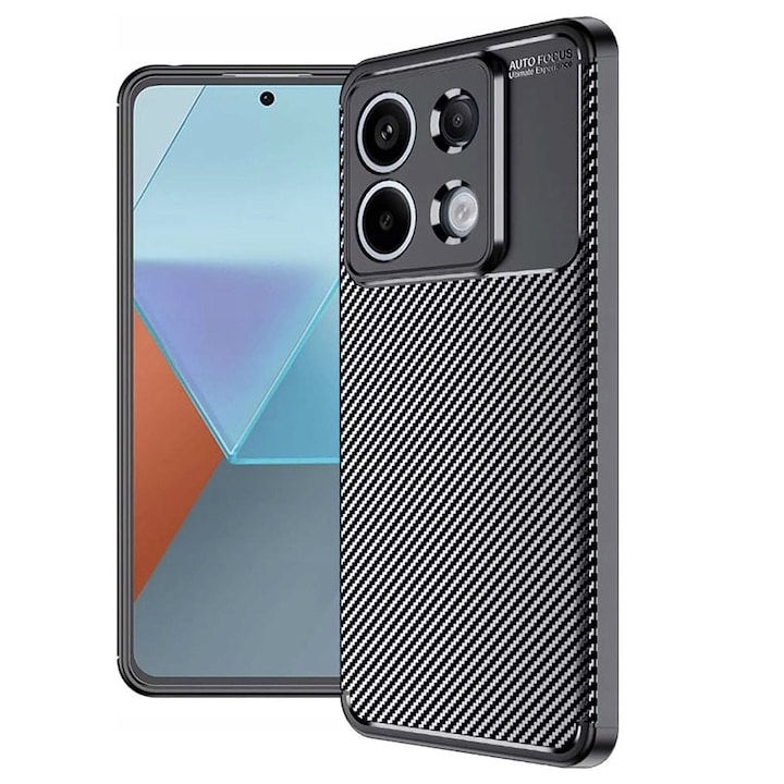 ΠΠ΅ΠΉΡ Π·Π° Xiaomi Redmi Note 13 Pro 5G / Poco X6 Techsuit CarbonFiber Π§Π΅ΡΠ΅Π½