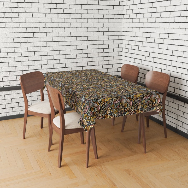 Abrosz, Hippi kiegészítők, Poliészter, Téglalap, Méret: 140 cm x 240 cm, TDX589/240
