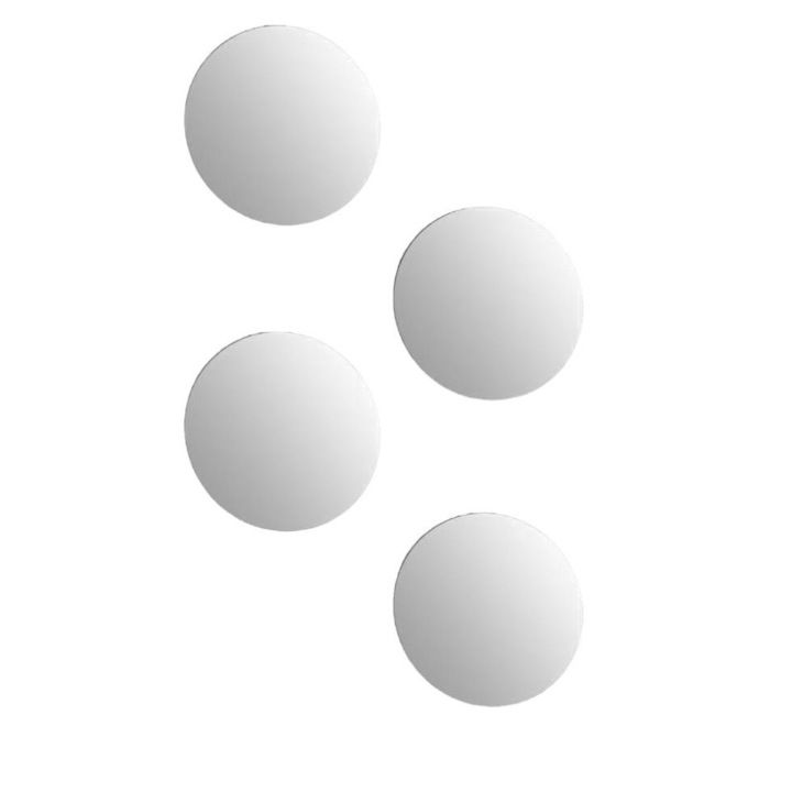 4 tükör készlet, 55 Simply Smart, Üveg, 30 x 30 cm