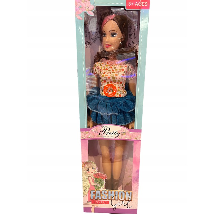 Zenélő baba, 70cm, 3 év feletti gyerekeknek, tarka