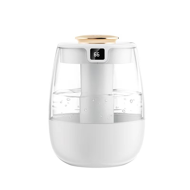 Párásító illóolaj diffúzorral, 2,2L, 7 színű fény, automatikus kikapcsolás, fehér