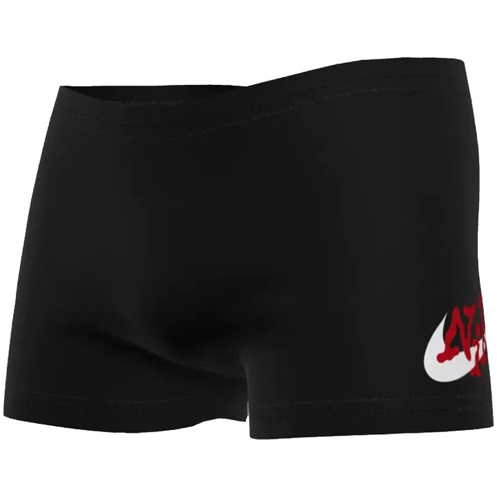 Мъжки бански Nike Scribble Square Leg, Тип шорти, Размер L, Черен/Червен