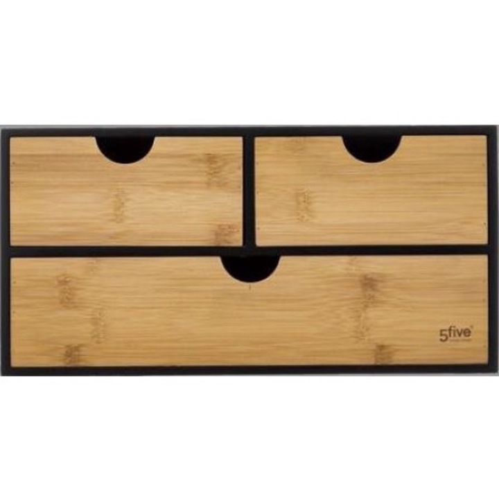 Szervező, 55 Simply Smart, Bambusz, 3 fiók, 15 x 32,5 x 23,5 cm, Többszínű