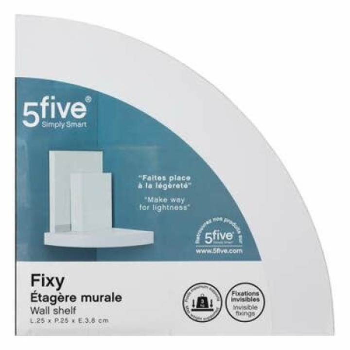 55 Simply Smart Fixy polc, MDF, fehér, maximális terhelhetőség 3 kg