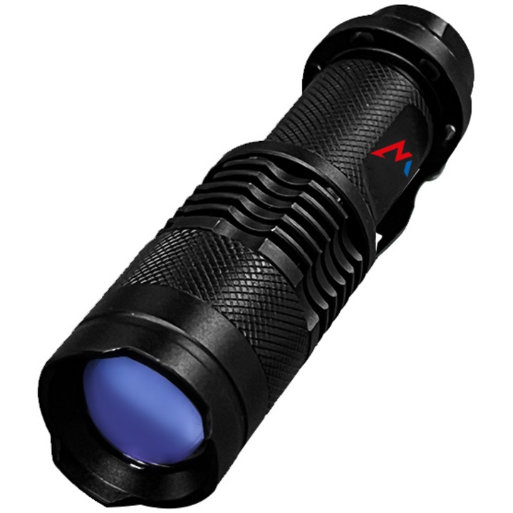 Lanterna UV Wonder T1L, 395nm, 1AA, autonomie 4h, IP44, distanta iluminare 10m, Aluminiu, Negru