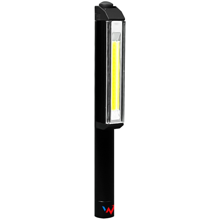 Фенер LED Wonder T2001P, 2W, 200 лумена, 3AAA, Автономност 4ч, IP44, Дистанция на осветяване 2м, Алуминий, Черен