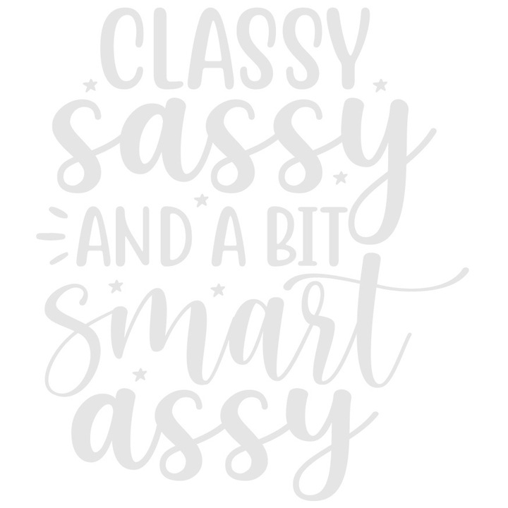 Sticker Exterior cu stelute pentru femeile elegante si inteligente, Vinyl Alb, 70 cm