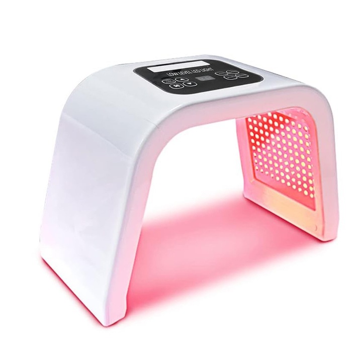 Kozmetikai készülék, 7 színű LED fényterápiás maszk, Latauar, ápoló arcápoló, fehérítés, mély ráncok eltüntetése, herpesz, akne