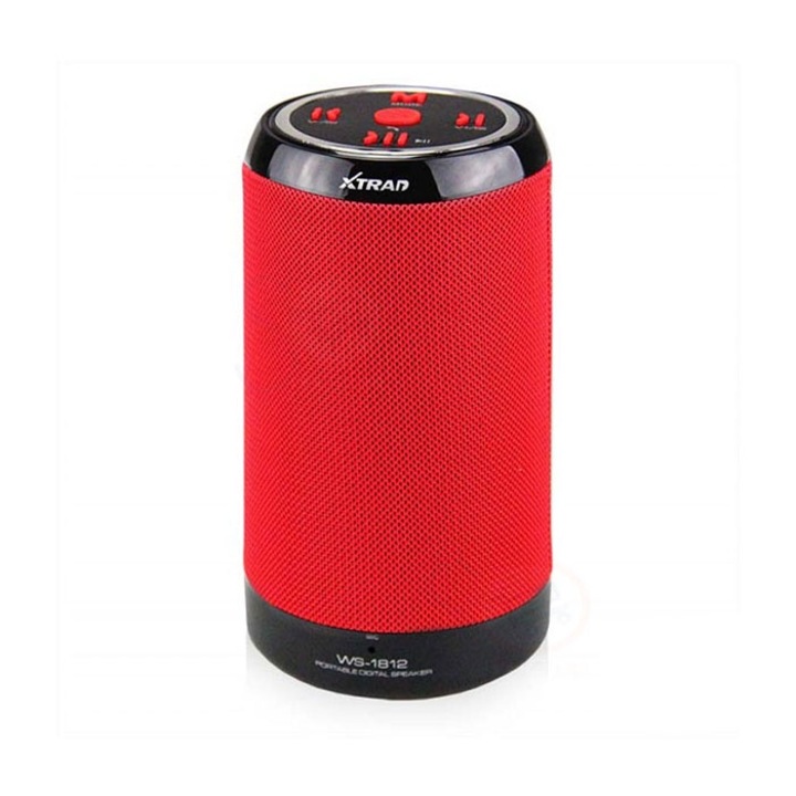Boxa portabila WS1812, BT, 30W P.M.P.O., rosu