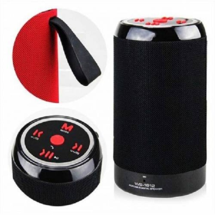 Boxa portabila WS1812, BT, 30W P.M.P.O., negru