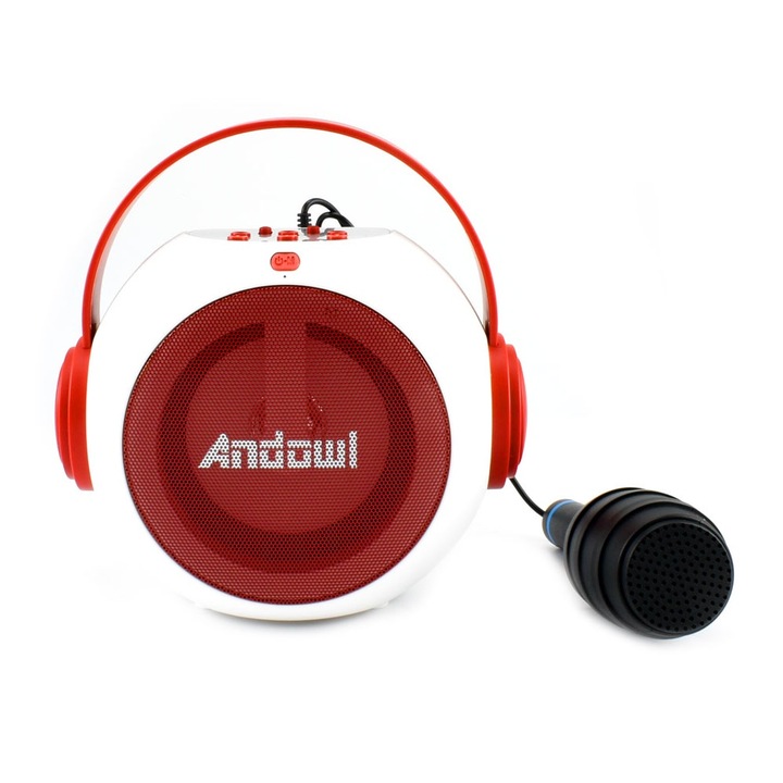 Boxa portabila YX500, microfon, 15W P.M.P.O. Rosu