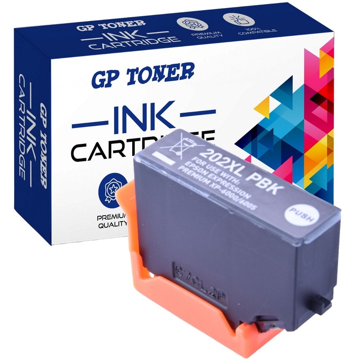 Cartus de cerneala, GP TONER, Compatibil cu Epson 202XL Expression Premium XP-6000 XP-6005 XP-6100