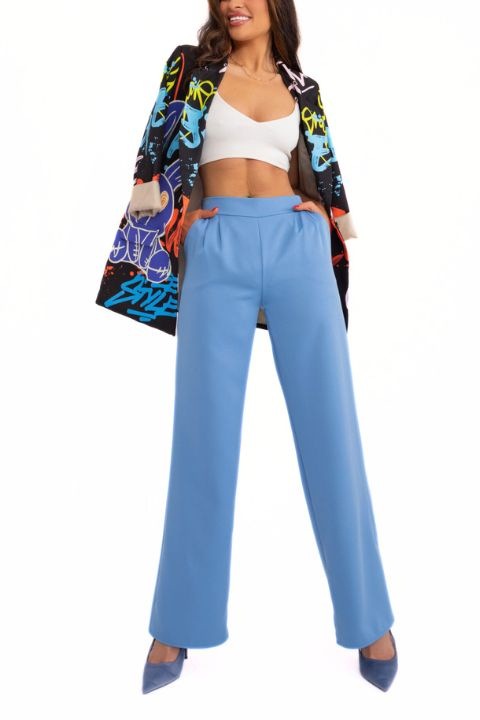 Női hosszú nadrág, Kék