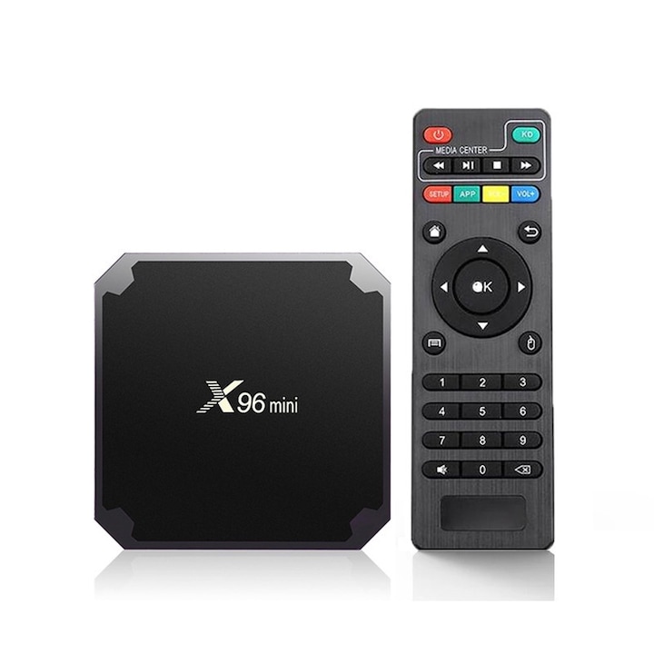 Android TV Box X96 Mini, Android 11.0, 2 GB RAM 16 GB ROM, 64-bit Quad-Core, 4K, HDMI, wireless 2.4G/5.8G WiFi, suport pentru upgrade OTA