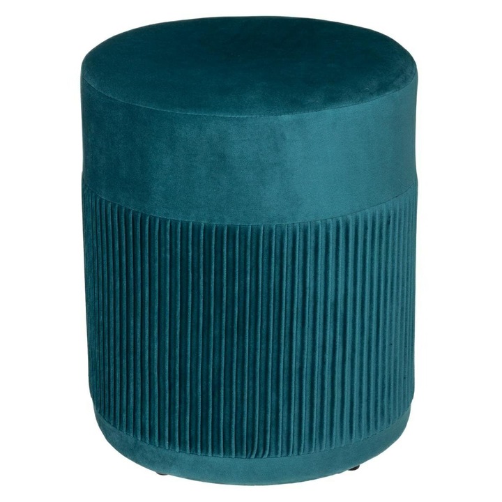 Sámli, Atmosphera Createur d'interieur, Nofy, Bársony, Kerek, 38 x 31 cm, Türkiz