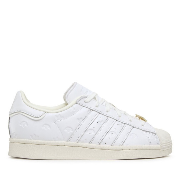 Pantofi barbati Adidas, 4170370, Piele lacuita, 40 EU, Alb