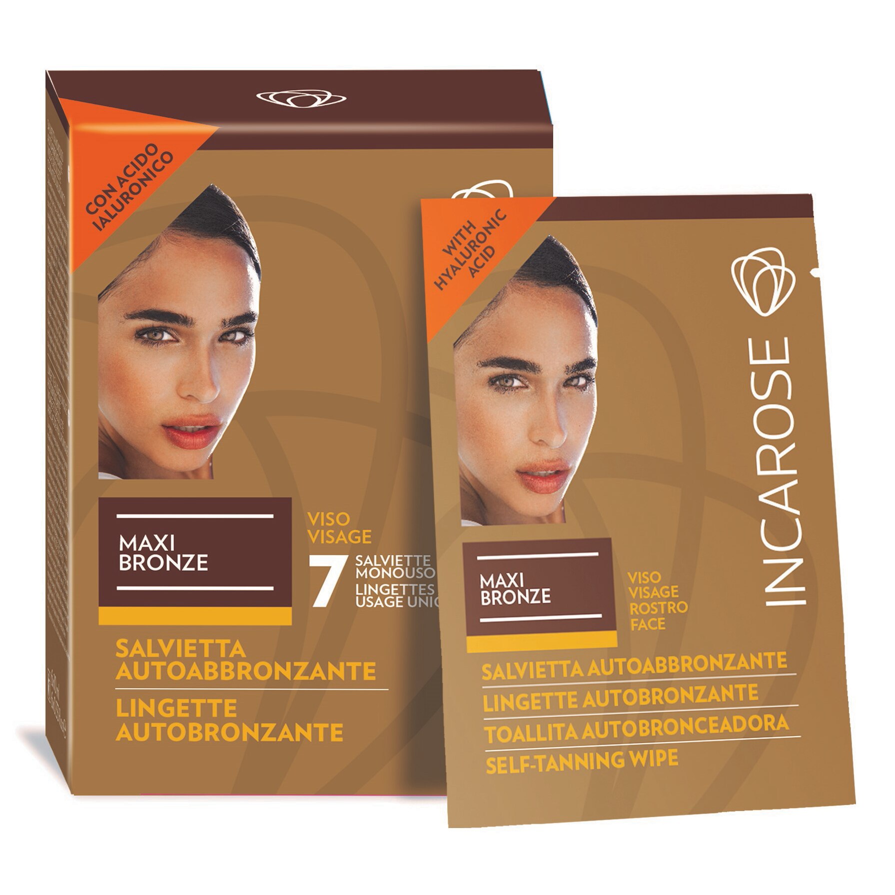 Incarose Maxi Bronze Self-Tanning Face Wipe 5 ml