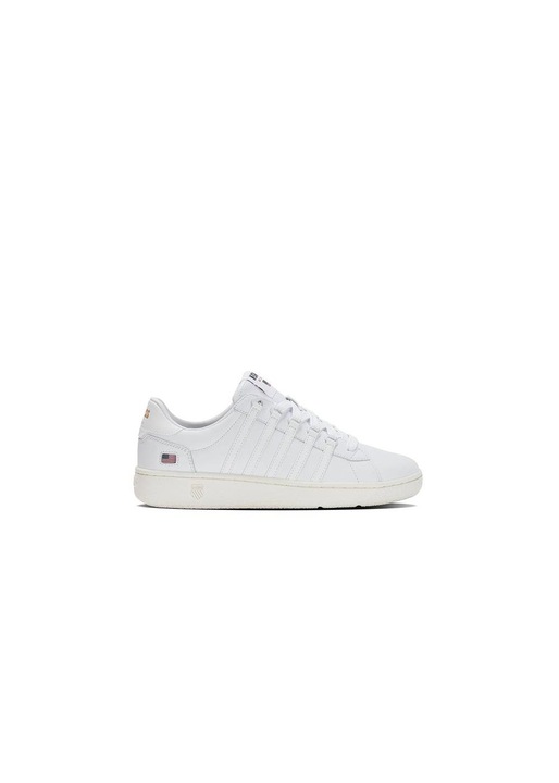 Pantofi barbati K-Swiss, 4400187, Piele naturala, 43 EU, Alb
