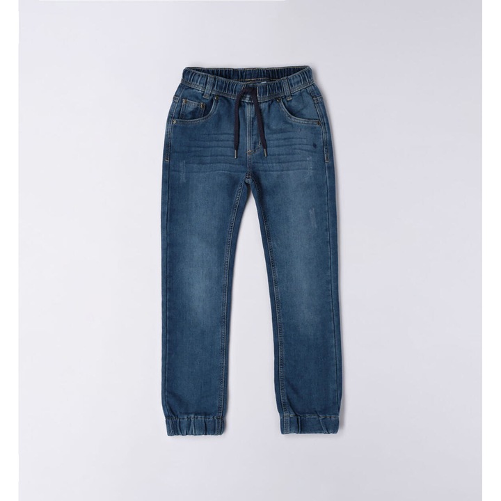 Дънков панталон с връзки за момче, I Do, 4.7730, син, Син