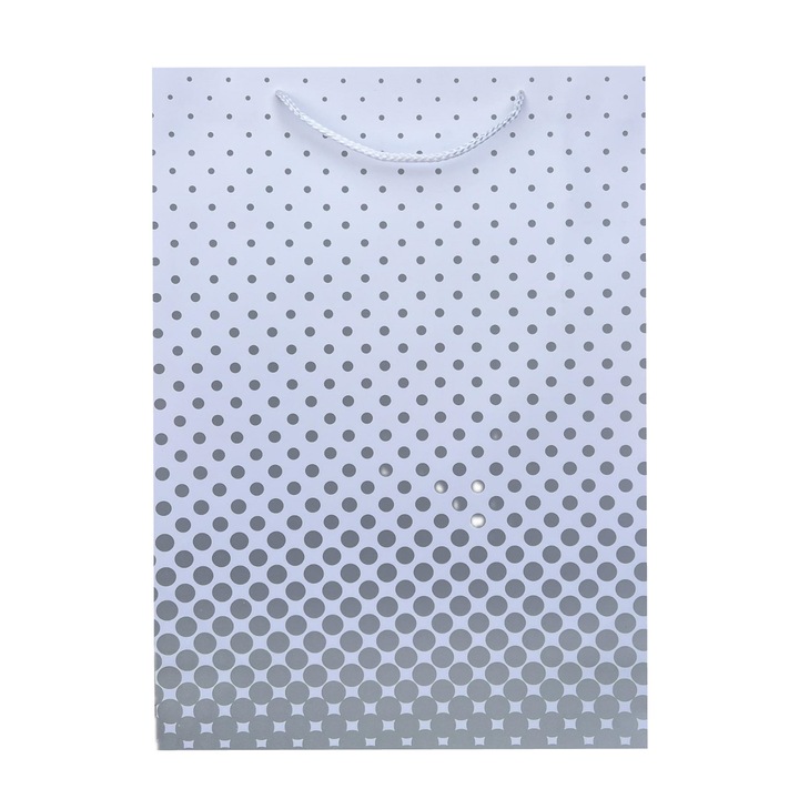 Punga cadou, Buline, Gri, 34x31x12 cm