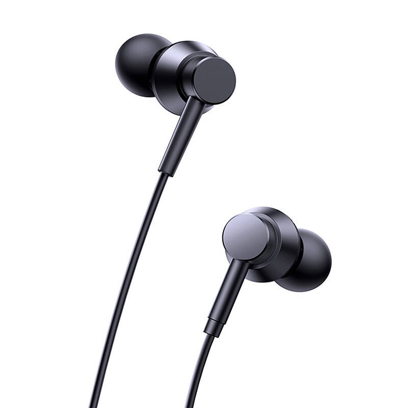 Casti In-Ear cu fir Baseus Encok HZ11, Jack 3.5 mm, Microfon, Driver 10 mm, 20Hz-20kHz, Cablu 1.1 m, Negru