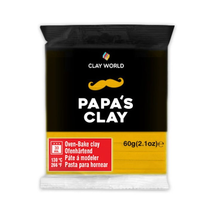 Pasta Polimerica Papa's Clay, 60g, Warm Yellow