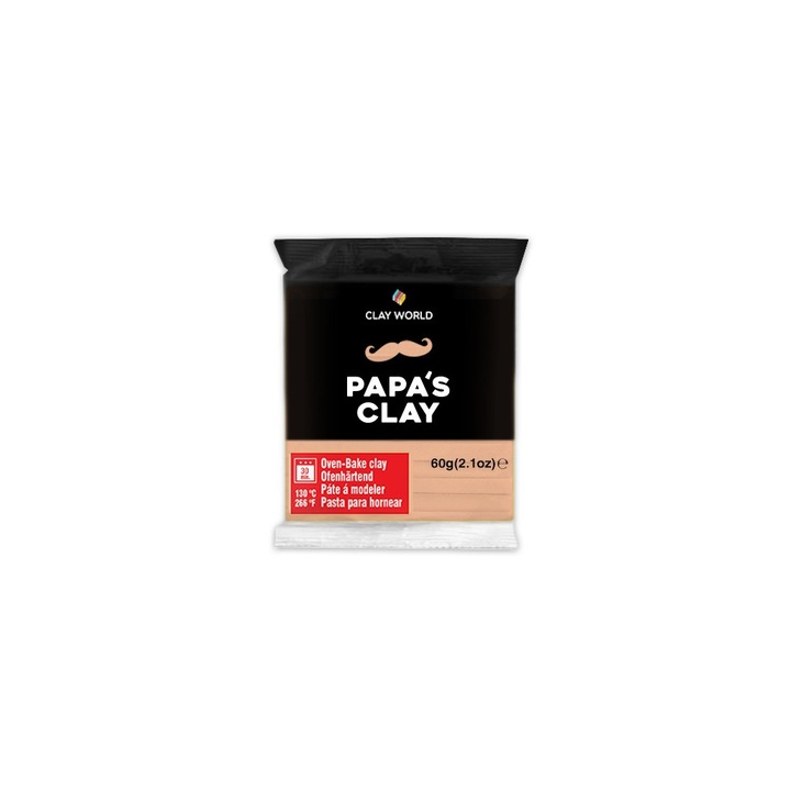 Papa's Clay polimer paszta, 60 g, bőrtónus